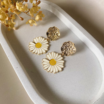 Sunshine Petal Drop Earrings