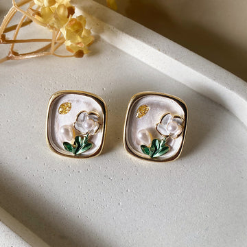 Secret Garden Frames Stud Earrings