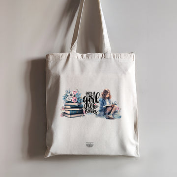 Just a Girl Who Loves Books Tote Bag