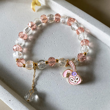 Blush Bunny Beaded Bracelet