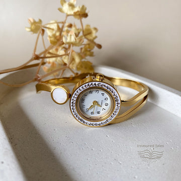 Serena Gold Bracelet Watch for Women – Jewellery Style Bracelet Watch