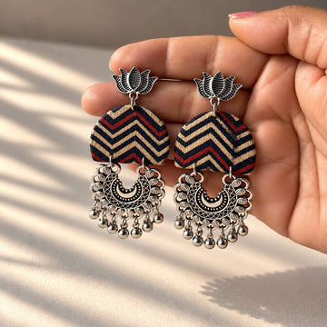Nayra Fabric Statement Earrings