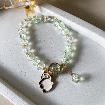 Mint Panda Beaded Bracelet
