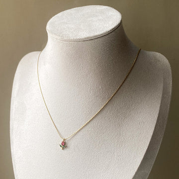 Pink Tulips Necklace