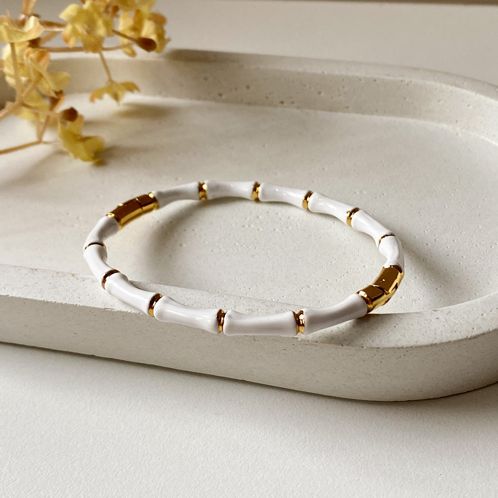 Bamboo Luxe Kada - White