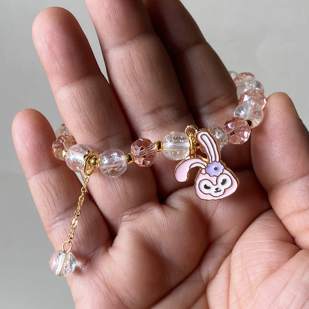 Blush Bunny Beaded Bracelet