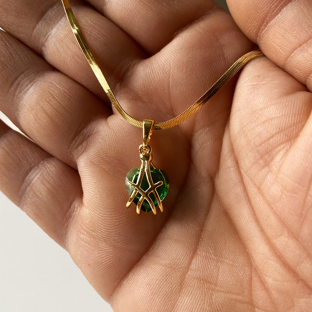 Emerald Orbit Necklace