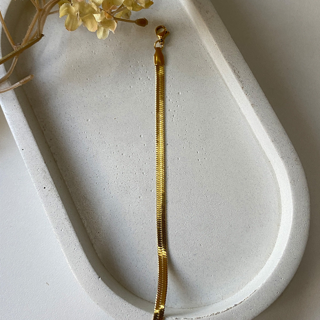 Sleek Herringbone Bracelet