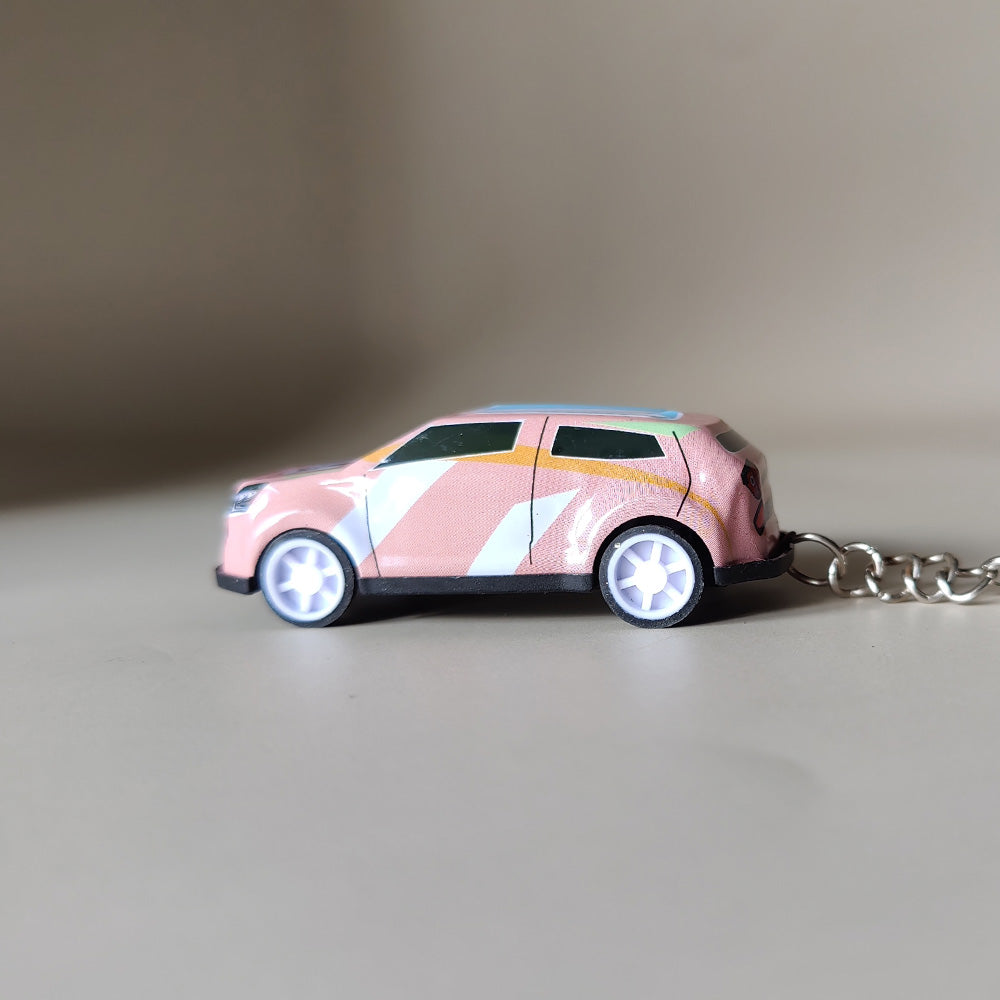 Mini Pullback Car Keychain