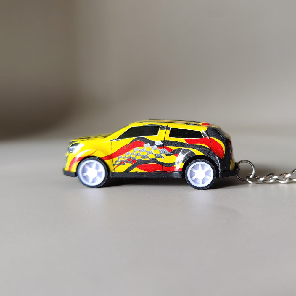 Mini Pullback Car Keychain