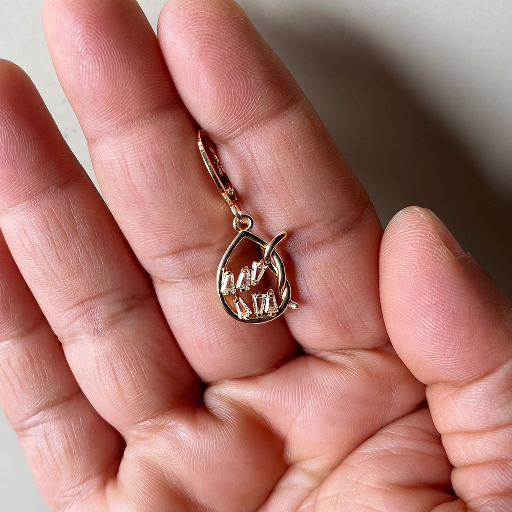 Golden Teardrop Earrings