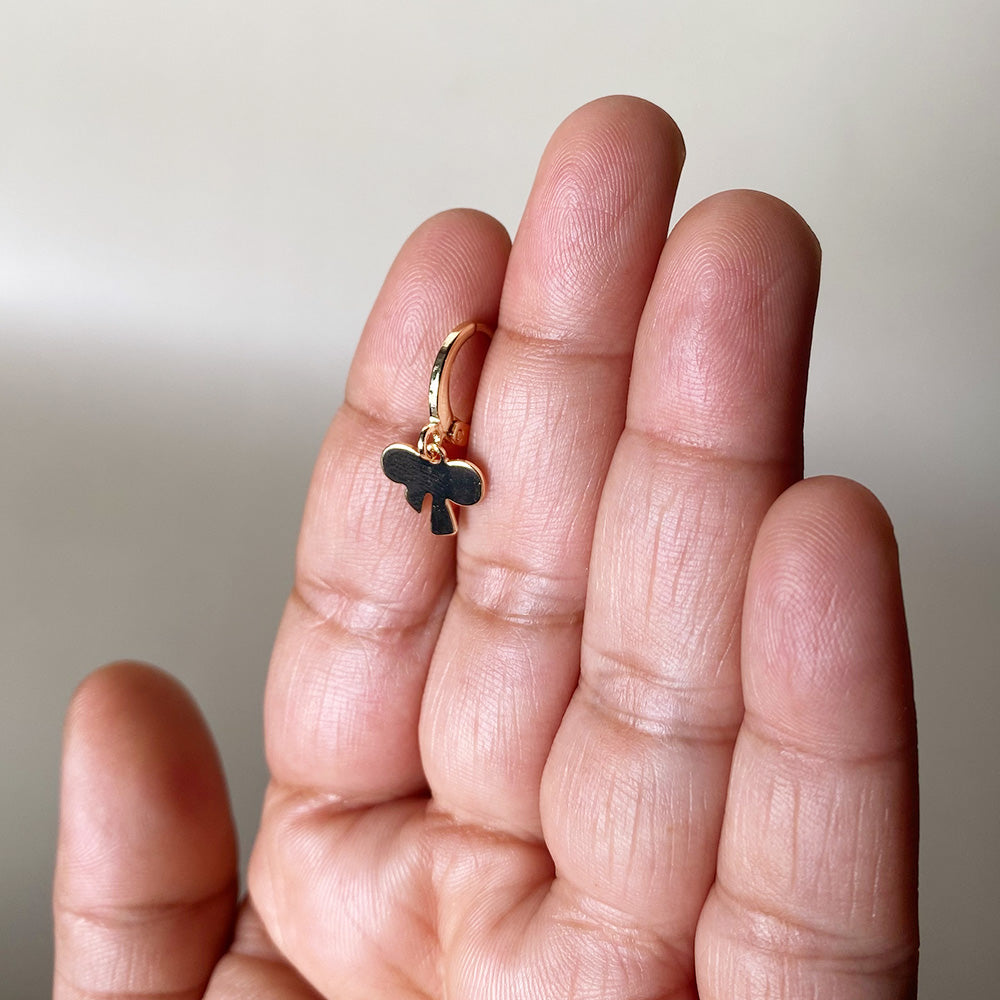 Mini Twinkle Bow Hoops