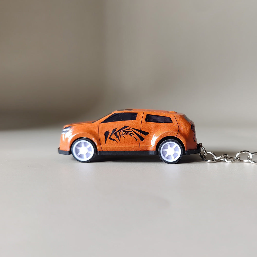 Mini Pullback Car Keychain