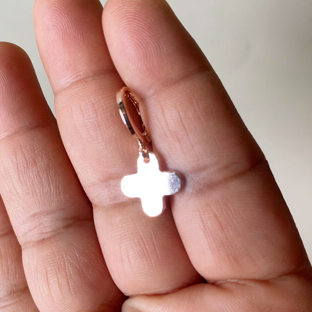 Lucky Clover Earrings - Rosegold