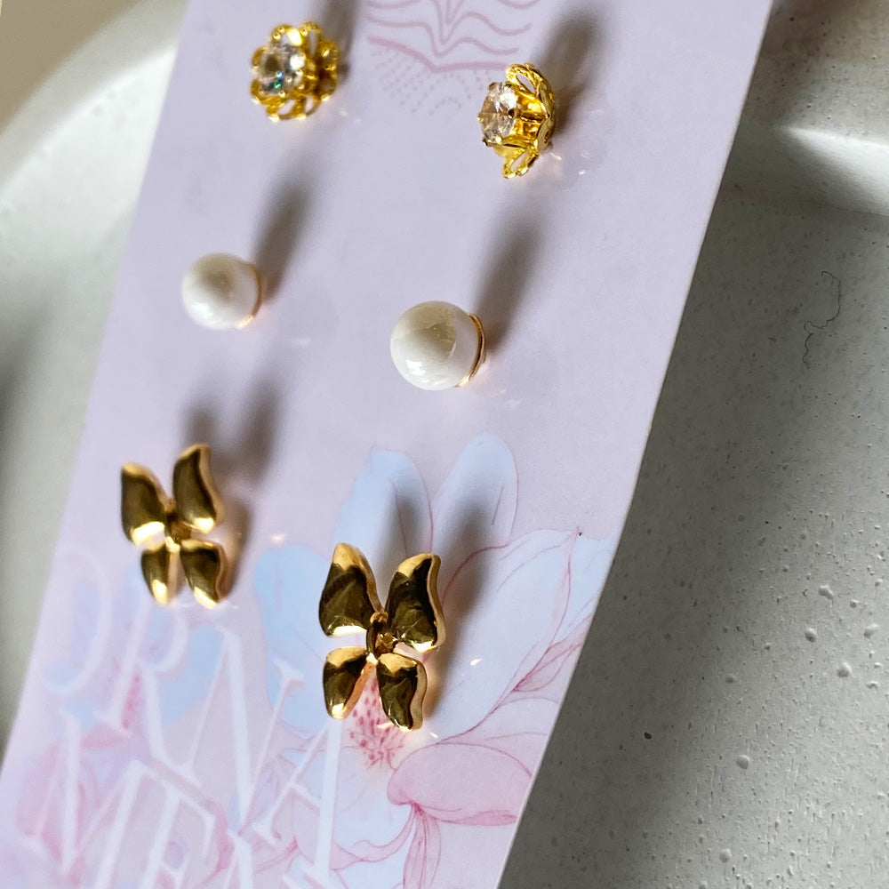 Golden Bloom Trio Set