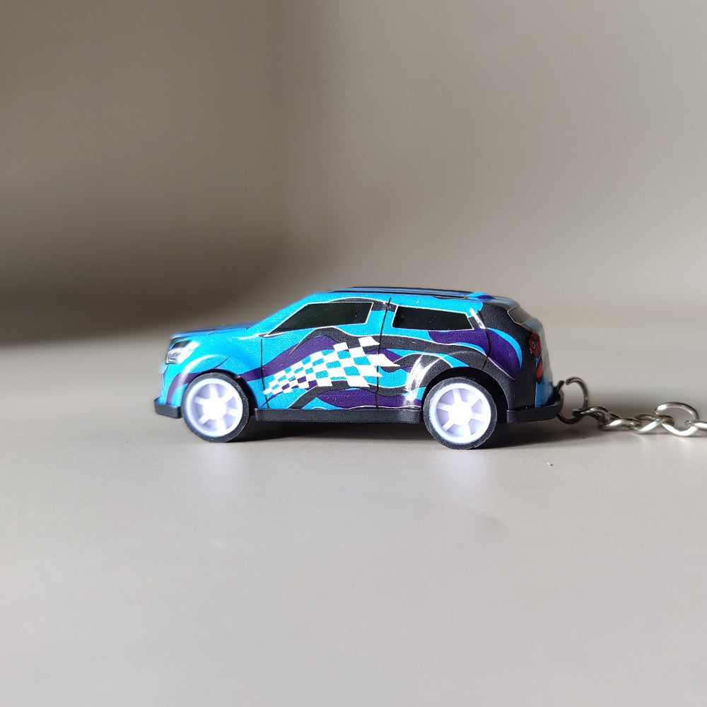 Mini Pullback Car Keychain