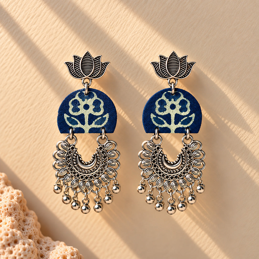 Meher Fabric Statement Earrings