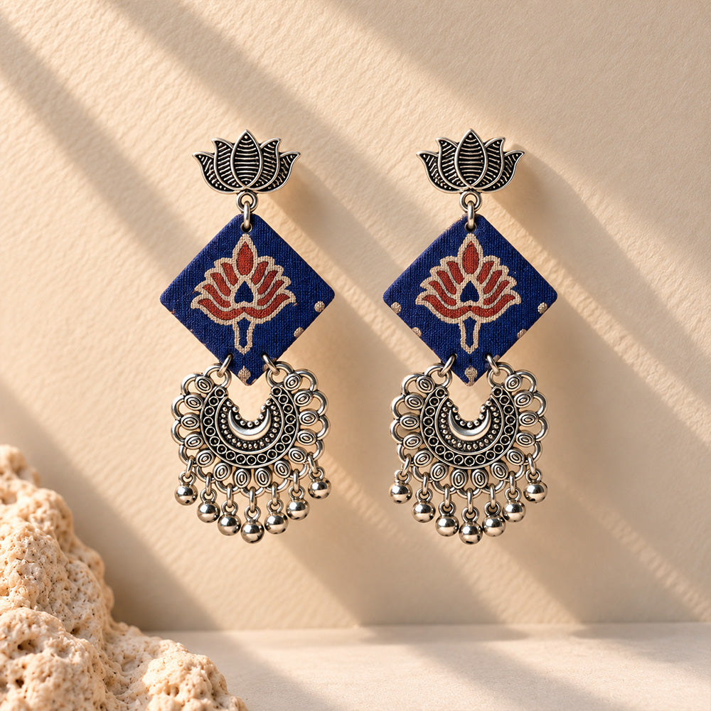 Padma Fabric Statement Earrings