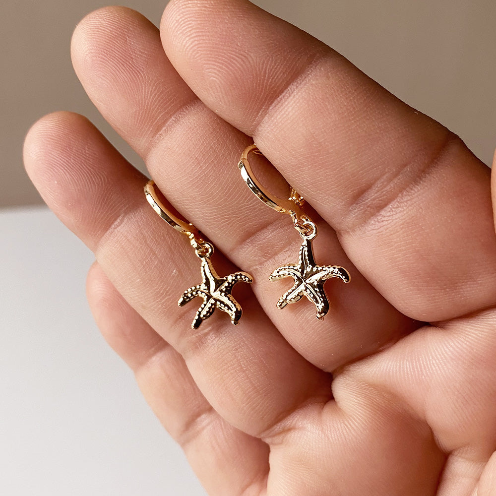 Seaside Star Earrings - Gold (Anti-Tarnish)
