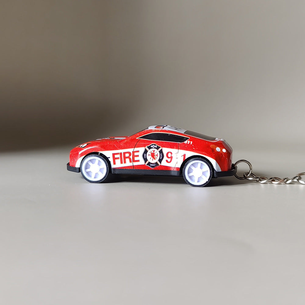 Mini Pullback Car Keychain