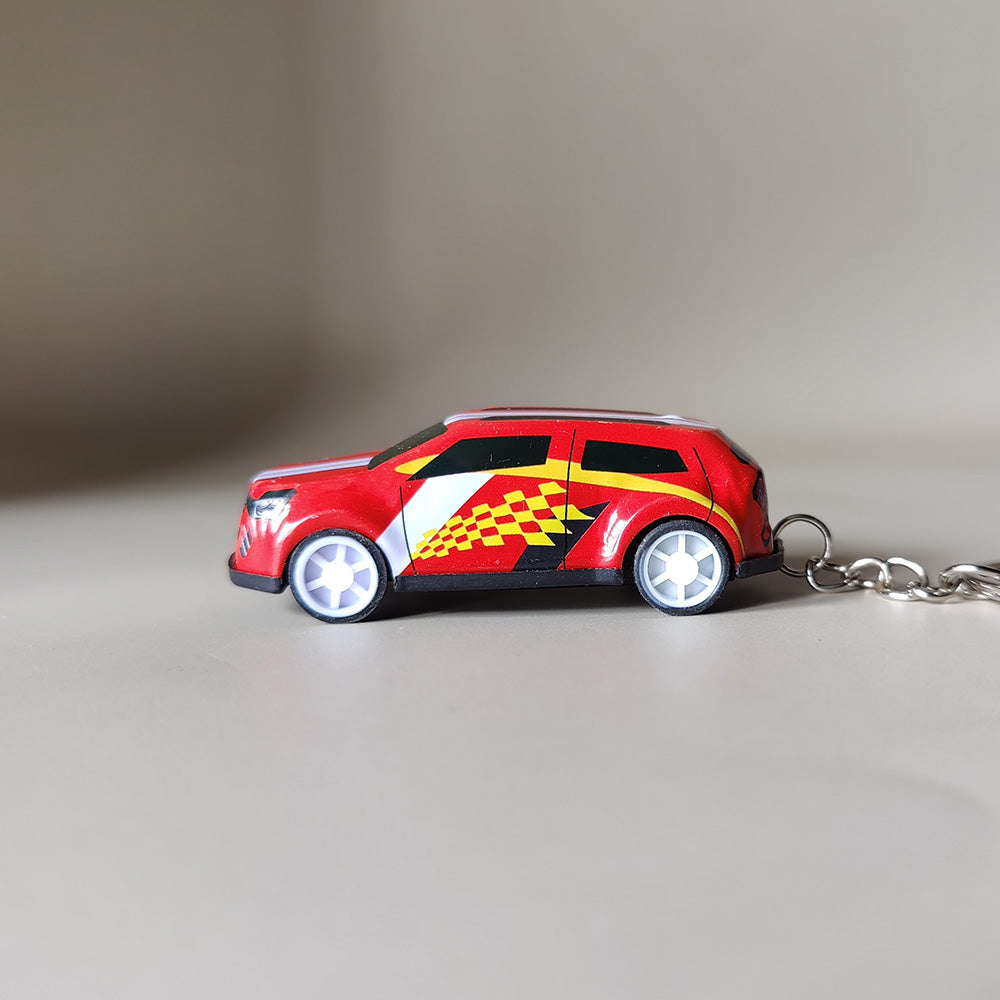 Mini Pullback Car Keychain