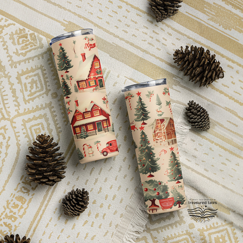 Vintage Christmas Tumbler - 600ml