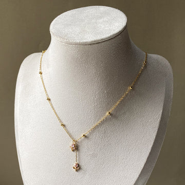 Tulip Duet Drop Necklace