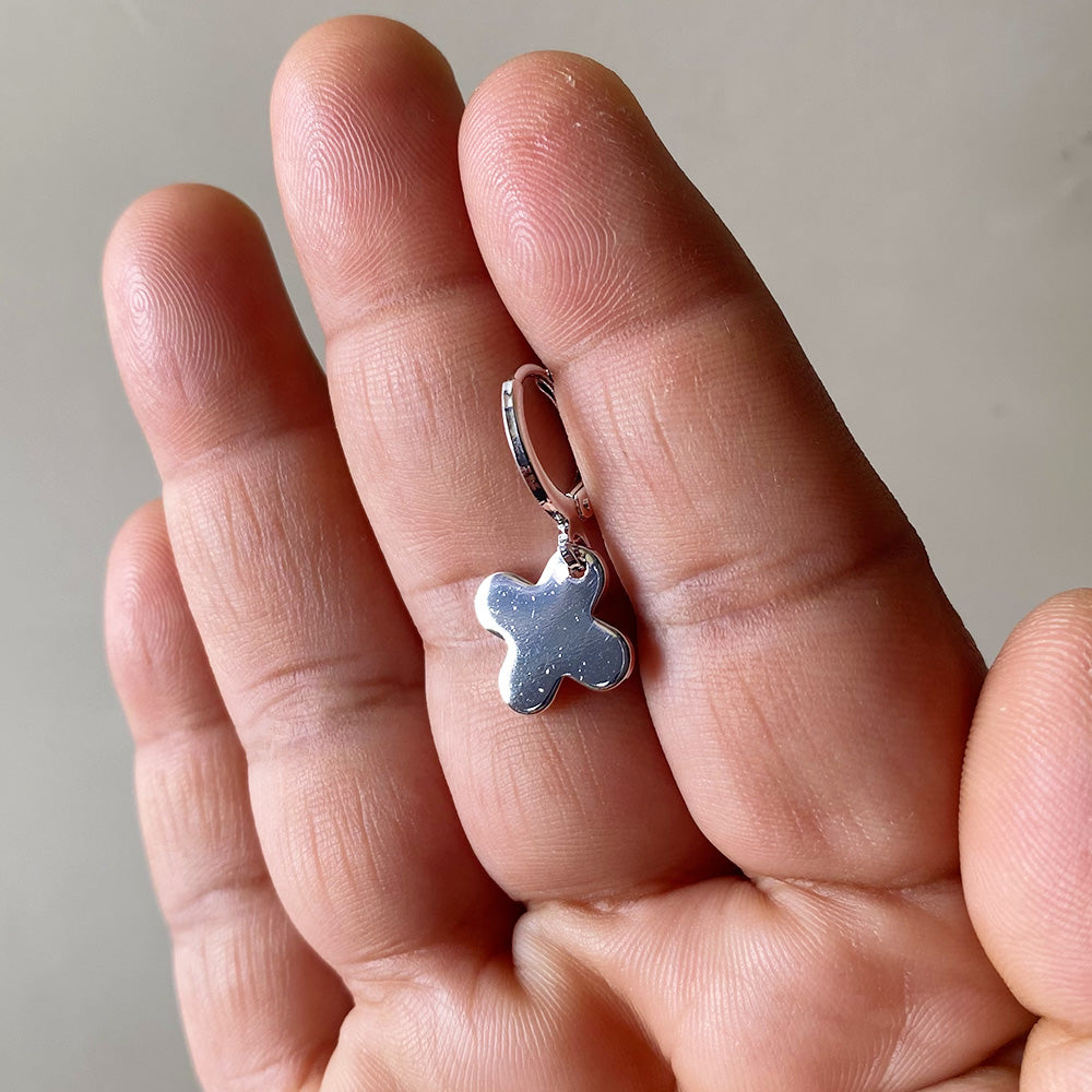 Lucky Clover Earrings - Silver