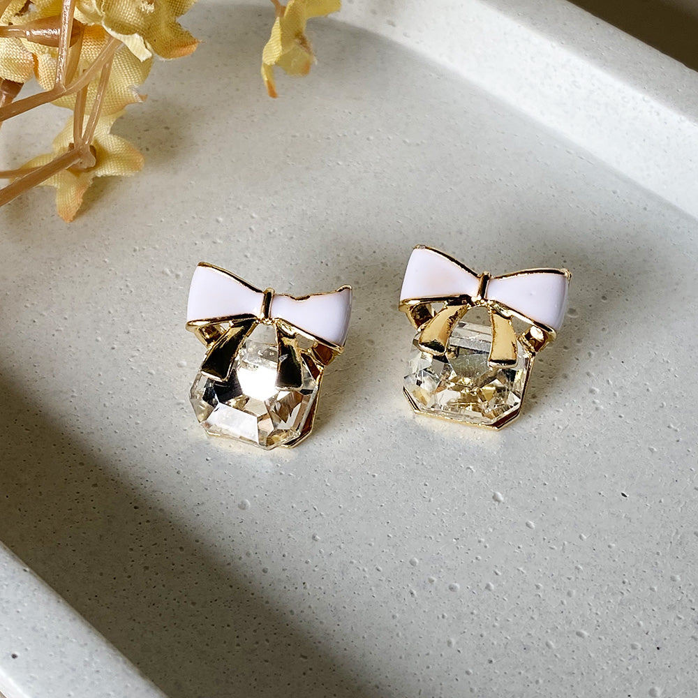 Belle Bow Sparkle Earrings
