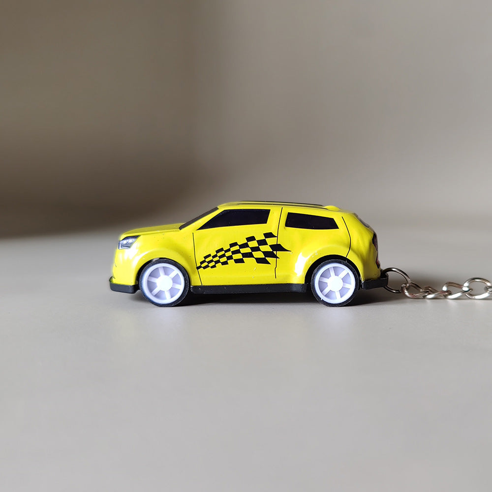 Mini Pullback Car Keychain
