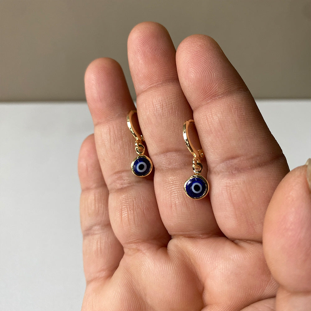 Aura Evil Eye Earrings - Gold