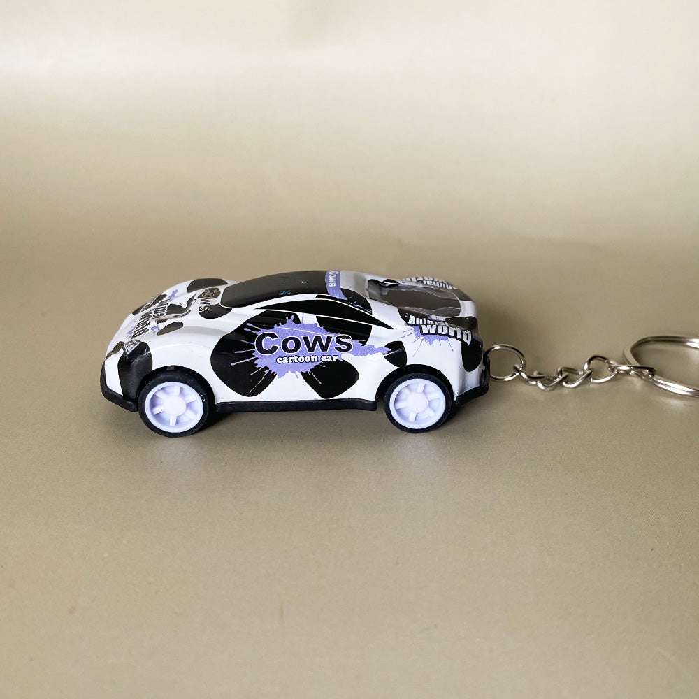 Cow Mini Pullback Car Keychain