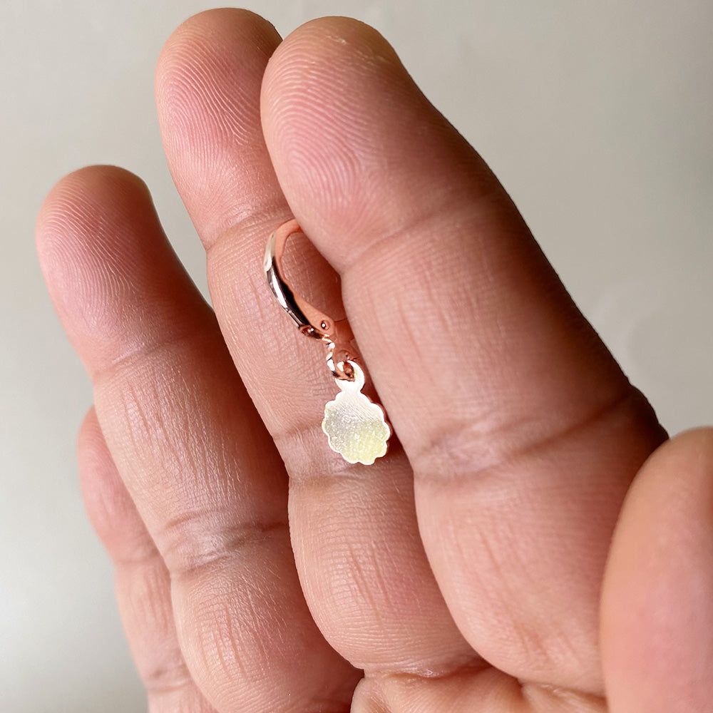 Golden Cloud Whisper Earrings - Rose Gold