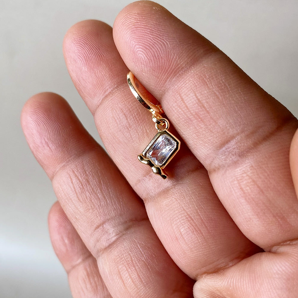 Nova Crystal Hoops Earrings