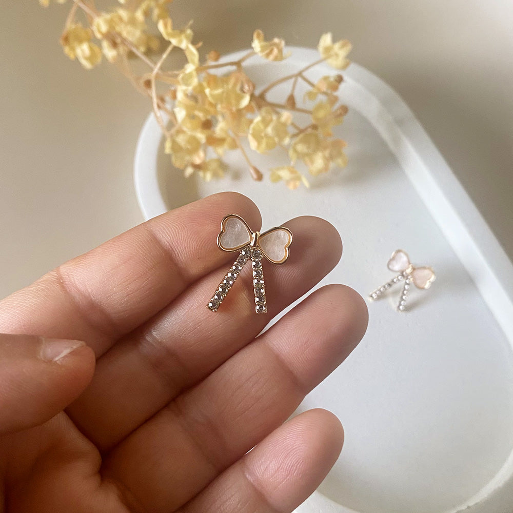 Crystal Bowtie Earrings