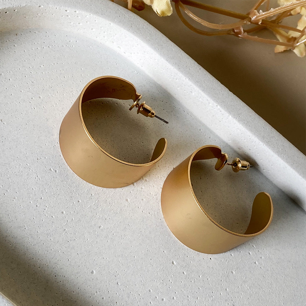 Golden Arc Earrings