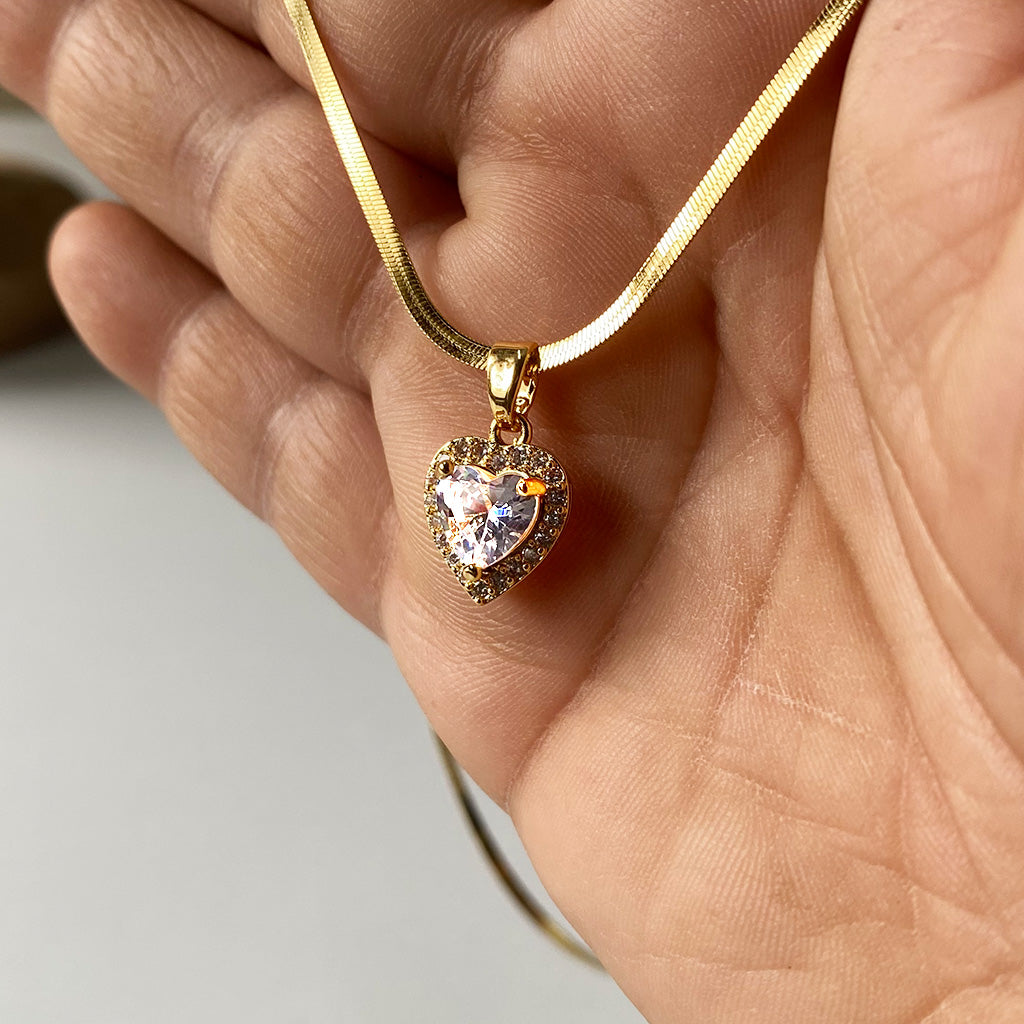 Crystal Love Heart Necklace