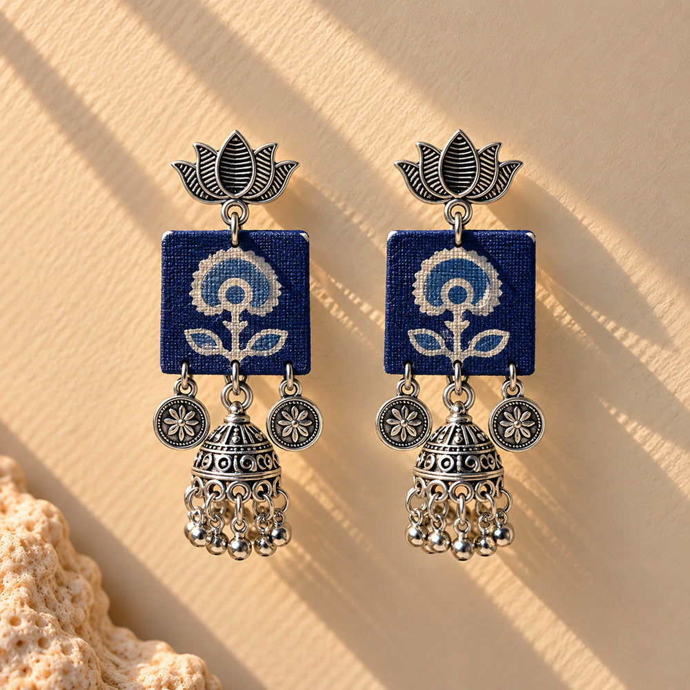Anika Fabric Statement Earrings