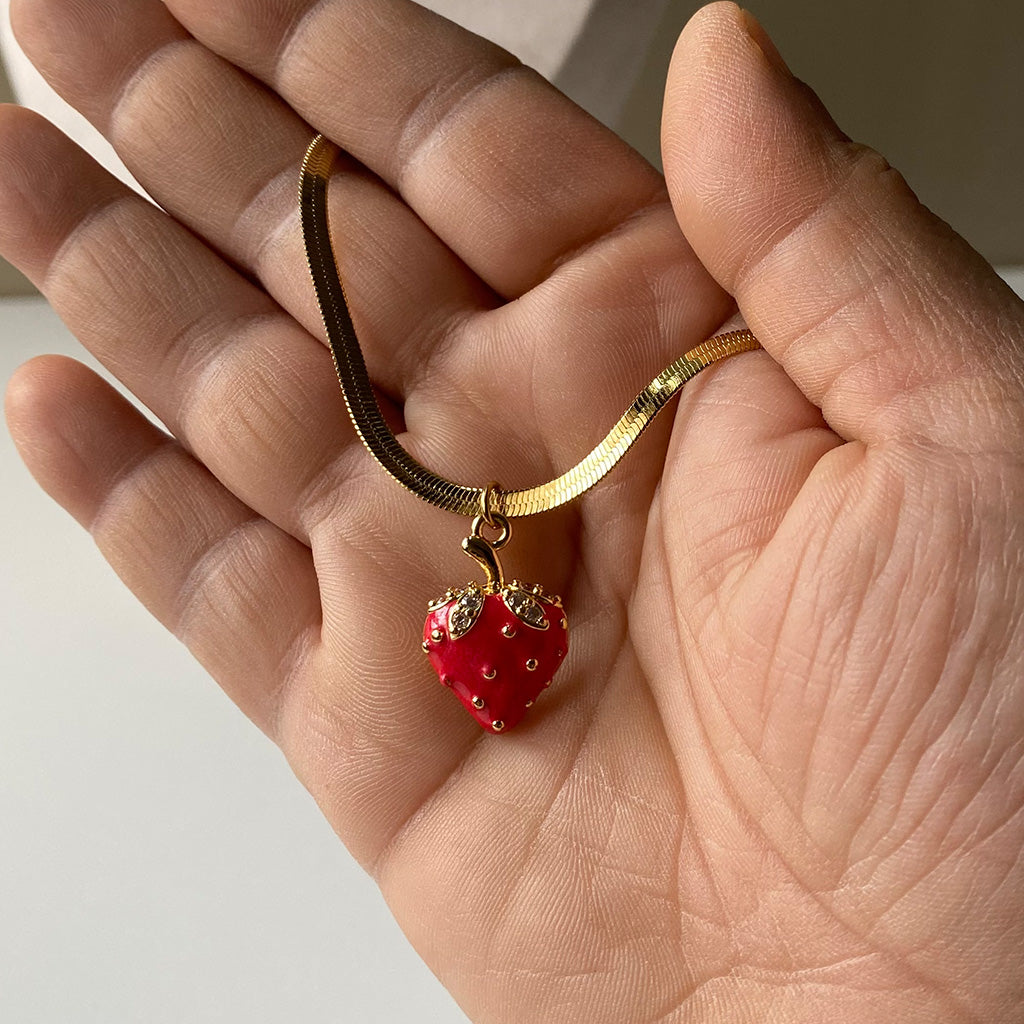 Strawberry Kiss Necklace