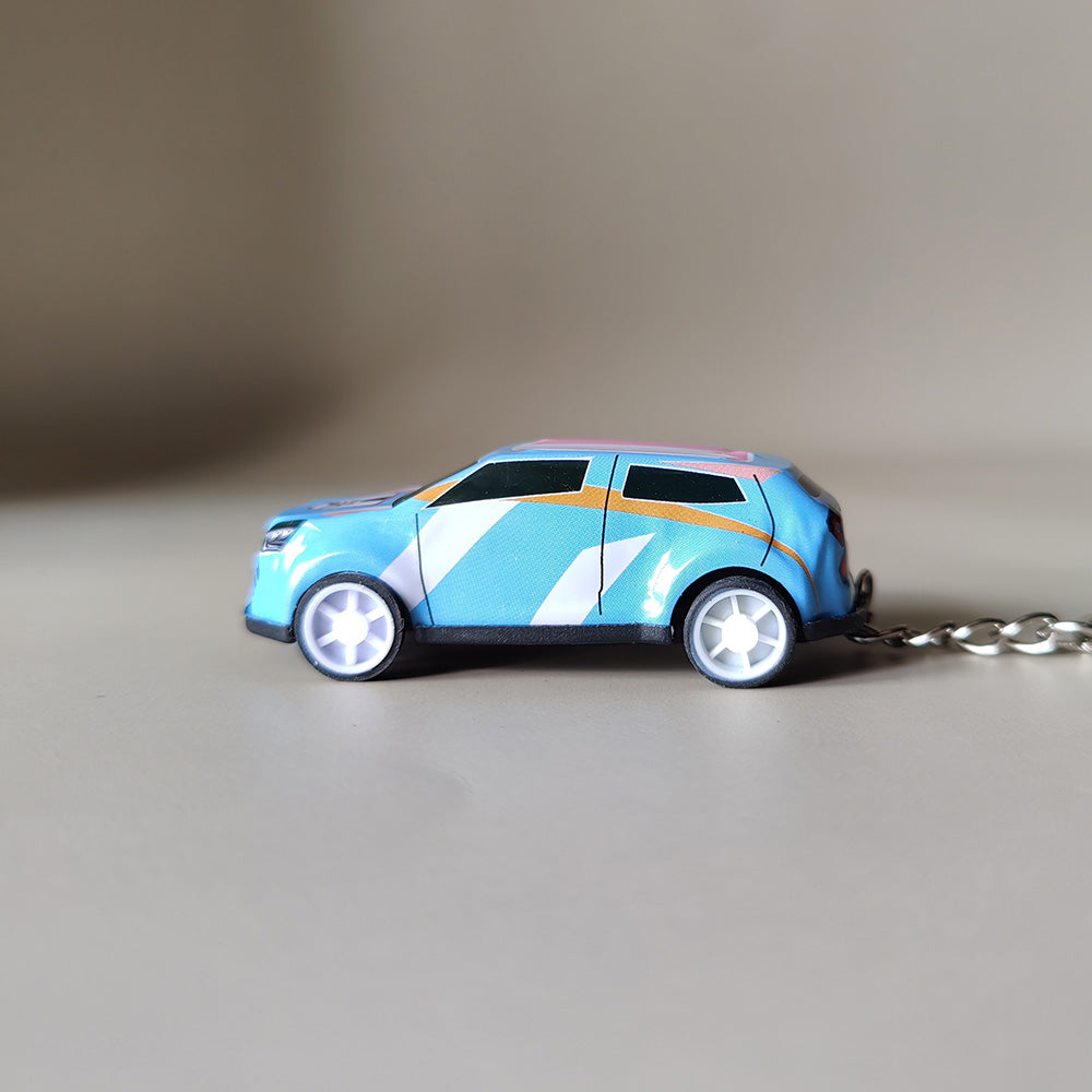 Mini Pullback Car Keychain