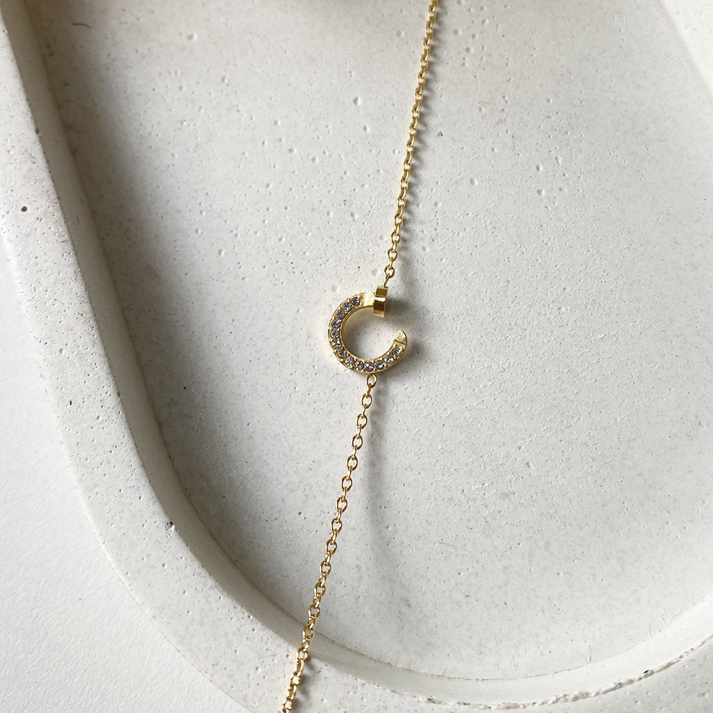Starlit Crescent Bracelet