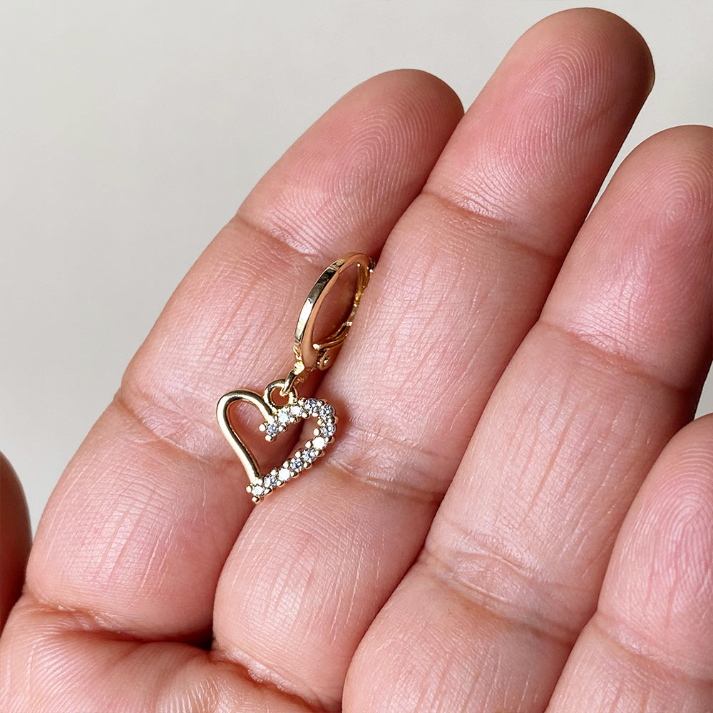 Mini Crystal Love Hoops