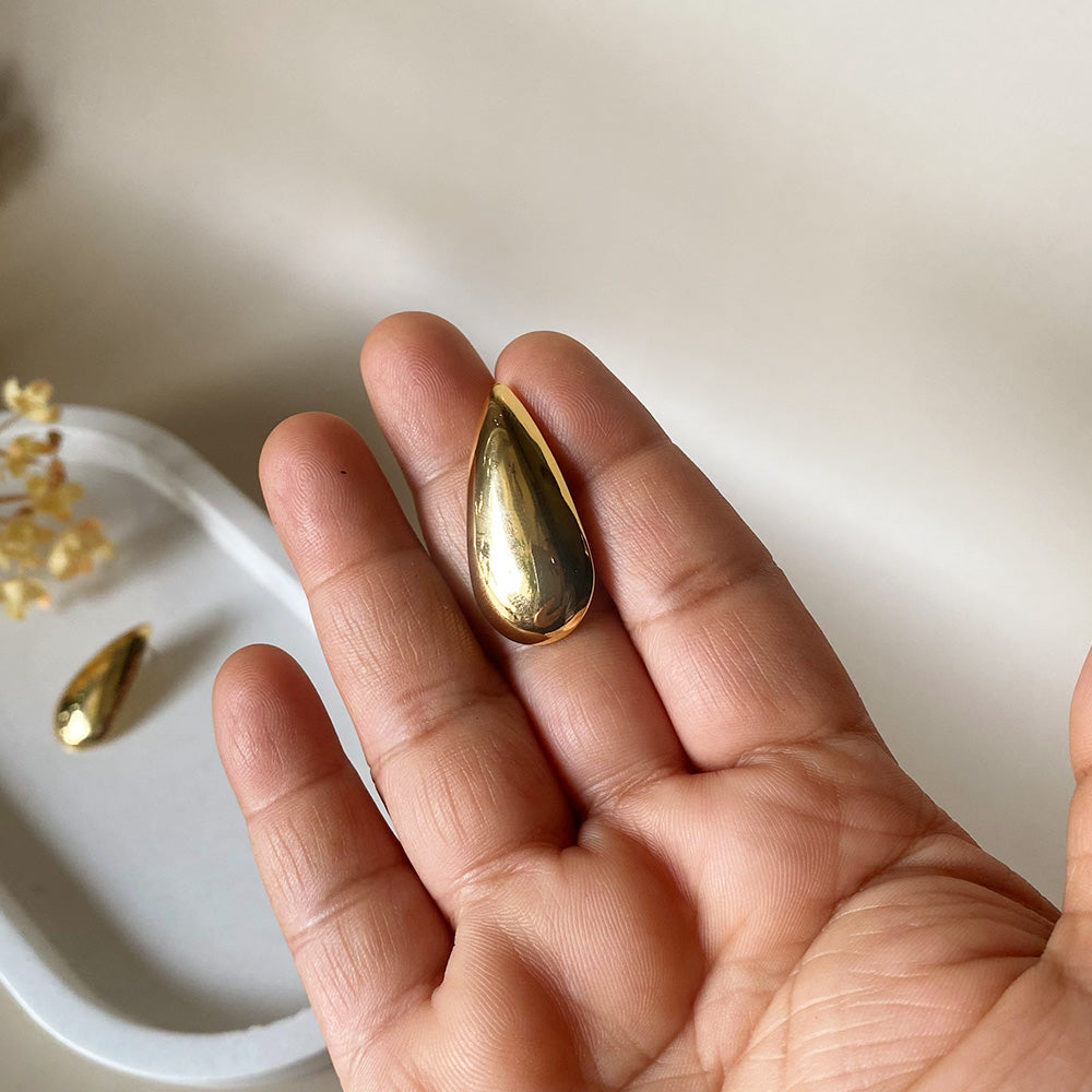 Liquid Gold Teardrop Earrings