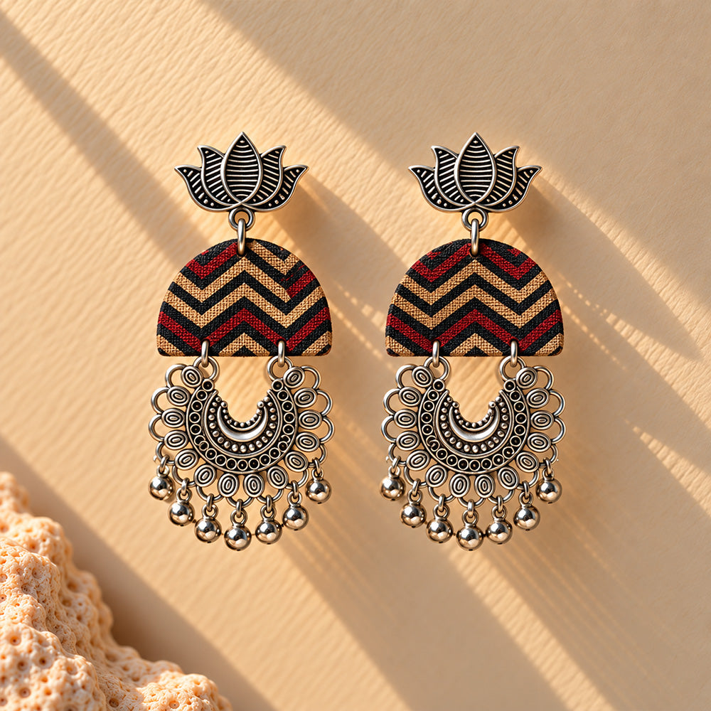 Nayra Fabric Statement Earrings