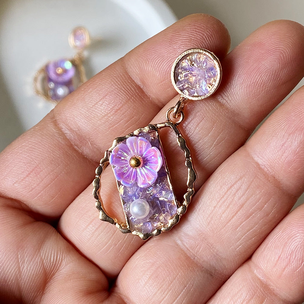 Blooming Amethyst Earrings