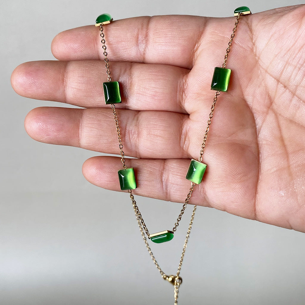 Verdant Tile Station Necklace