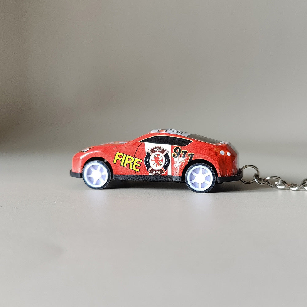 Mini Pullback Car Keychain