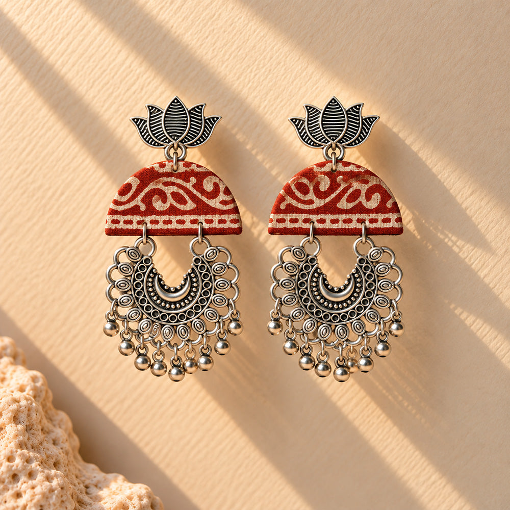 Avani Fabric Statement Earrings