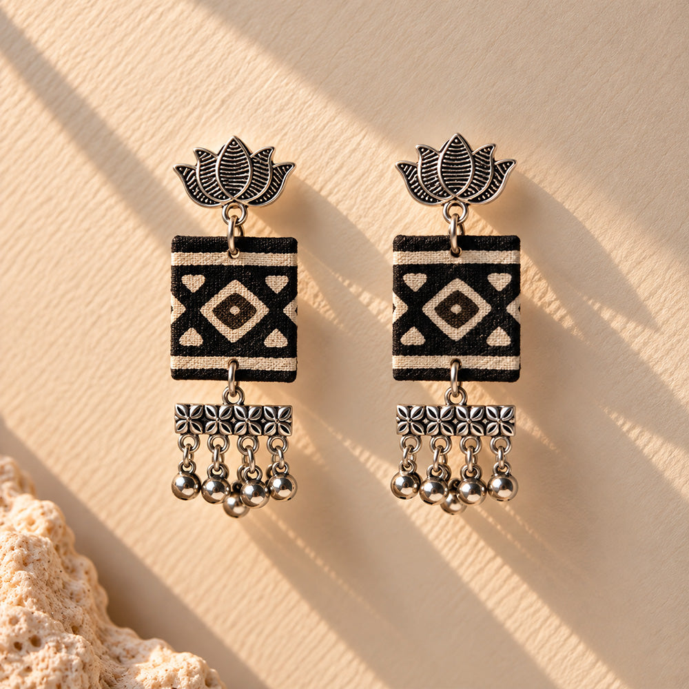 Vanya Fabric Statement Earrings