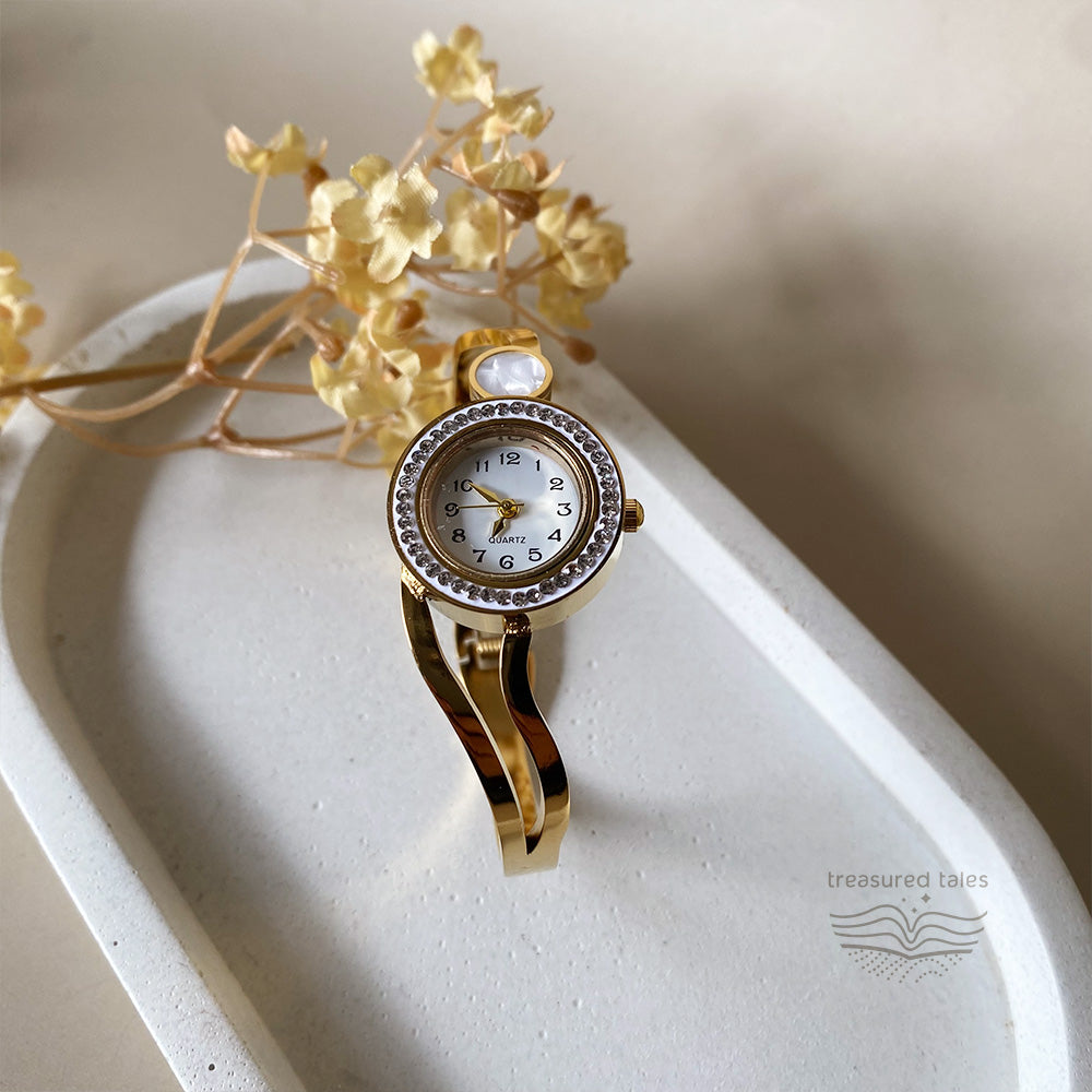 Serena Gold Bracelet Watch for Women – Jewellery Style Bracelet Watch